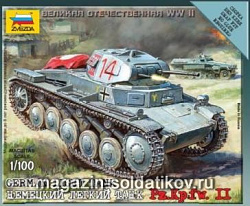 Сборная модель из пластика Немецкий танк Pz.Kpfw-2 (1/100) Звезда