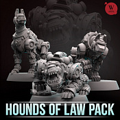 Сборные фигуры из смолы Hounds of Law Pack, 28 мм, Артель авторской миниатюры «W» - фото