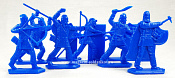 Солдатики из пластика Персы, 54 мм (8 шт, цвет-синий, пластик, б/к), Воины и битвы - фото