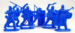 Солдатики из пластика Персы, 54 мм (8 шт, цвет-синий, пластик, б/к), Воины и битвы