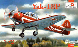 Сборная модель из пластика Пилотажный самолет Як-18П Amodel (1/72)