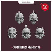 CL-Bitz-13 Crimson Legion Heads Set#2 28 мм, Артель авторской миниатюры "W"