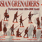 Солдатики из пластика Russian Grenadiers 1804-1808 (1:72) Red Box (RB72130неп) (RB72130неп)