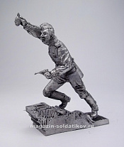 Миниатюра из олова 323 РТ Штурм рейхстага. Знаменная группа №1, 54 мм, Ратник - фото