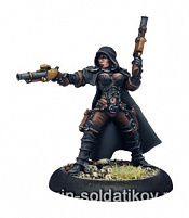 Сборная миниатюра из металла PIP 41076 Mercenary Taryn di la Rovissi BLI Warmachine - фото