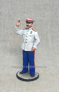 Миниатюра из олова И.В. Сталин, 54 мм, Студия Большой полк (ИЛ2466.14.01.54) (ИЛ2466.14.01.54)