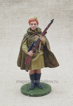 Снайпер 528-го стрелкового полка Наталья Ковшова, 1942 г, 54 мм, Soldanir (QF0537) (QF0537)