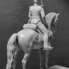 Сборная миниатюра из смолы Обер-офицер армейских драгунских полков, Россия 1812-14, 54 мм, Chronos miniatures