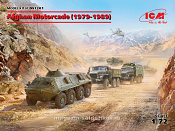 DS7201 Афганская автоколонна (1979-1989 г.)  (УРАЛ-375Д, УРАЛ-375А, АТЗ-5-375, БТР-60ПБ) (1/72) ICM