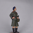 Миниатюра в росписи Девушка-санинструктор, сержант Красной армии. 1943-45 гг. СССР, 1:32, Сибирский партизан (СП063) (СП063)