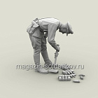 Сборная фигура из смолы SM 3127 Лейтенант РККА с трофейным миномётом Тип 89. Халхин-Гол. 1939 г., 1:35, SOGA miniatures (SM-3127) (SM-3127)