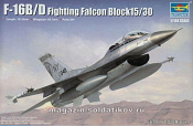 03920 Самолет F-16B/D Fighting Falcon Block15/30/32 (1:144) Трумпетер