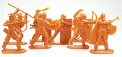 Солдатики из пластика Персы, 54 мм (8 шт, цвет-медный, пластик, б/к), Воины и битвы - фото