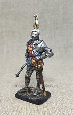 Миниатюра из олова Ричард Невилл, граф Уорвик. Англия, 1455 г., 54 мм, Студия Большой полк - фото