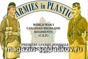 Солдатики из пластика WWI Шотландские горцы в килтах. 1/32 Armies in plastic - фото