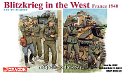 Сборные фигуры из пластика Д Солдаты BLITZKRIEG IN THE WEST (FRANCE 1940) (1/35) Dragon - фото