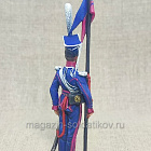 Миниатюра из олова Рядовой Польского уланского полка, Россия 1812 г., 54 мм, Студия Большой полк (ИЛ2248.12.02.54) (ИЛ2248.12.02.54)