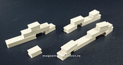 Блоки фундамента ФБС 400, набор 15 шт. 1:72, Таран - фото