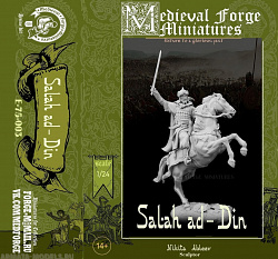 Сборная миниатюра из смолы Salah ad-Din , 75 mm Medieval Forge Miniatures