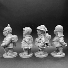 WWI: Германская армия, набор №3 - комплект шаржевых фигур из 4-х штук
