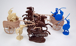 Солдатики из пластика Война в Трое-колесницы (War at Troy infantry-chariots), 1:32, LOD Enterprises (LOD002) (LOD002)