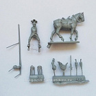 Сборная миниатюра из смолы Кирасир с копьём 28 мм, Аванпост