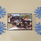 Солдатики из пластика German Paratroopers (Tropical Uniform) with 10,5 cm LG 42 & 8-cm s.G.W.34 (1/72) Mars (72123) (72123)