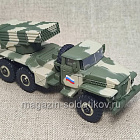 РСЗО 9К51 модель бронетехники 1/72 «Русские танки» №089 (РТ089) (РТ089)