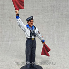 Миниатюра из олова Краснофлотец-сигнальщик, 54 мм, Студия Большой полк (ИЛ2374.14.01.54) (ИЛ2374.14.01.54)