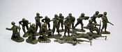Солдатики из пластика GI’s set #2 16 figures in 8 poses (green), 1:32 ClassicToySoldiers - фото