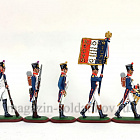 Солдатики из пластика Французская линейная пехота в бою, 1812 год (набор в росписи), Большой полк (Р014(54-010)) (Р014(54-010))