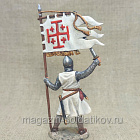 Миниатюра из олова Рыцарь ордена Гроба господнего Иерусалимского, XII век, 54 мм, Студия Большой полк