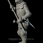 Сборная миниатюра из смолы Рыцарь Азенкура 75 мм (1:24) Medieval Forge Miniatures (C-75-115) (C-75-115)
