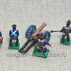 Солдатики из пластика в росписи Французская артиллерия - набор 5 шт., Airfix (Q566-056) (Q566-056)