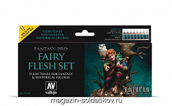 Набор Fantasy-Pro Fairy Flesh (8цв.х17мл), Vallejo