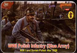 Солдатики из пластика Polish Infantry WWI (1/72) Strelets (М130) (М130)
