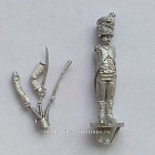 Сборная миниатюра из металла Офицер карабинерской роты легкой пехоты, стоящий, Франция, 28 мм, Аванпост