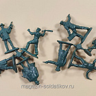 Солдатики из пластика Набор «Гангстеры» (цвет-темно-зелёный), 1/32 Инженеръ Басевичъ для Chintoys (CHT031Зел) (CHT031Зел)