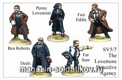 Фигурки из металла SV 57 Детективное агенство Лавмор (28 мм) Foundry (SV-57) (SV-57)