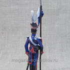 Рядовой уланского полка, 1810-14 год. Россия. 54 мм, Студия Большой полк