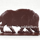 Солдатики из пластика Дикие кабаны, 54 мм (7 шт, коричневый в кор.), Воины и битвы