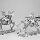 Сборные фигуры из металла Польская кавалерия XVII века, набор №3 (2 фигуры) 28 мм, Figures from Leon