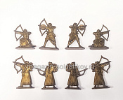 Солдатики из пластика Усиление, сарацины, стрелки (8 шт., бронзовый) 1:32, Уфимский солдатик - фото