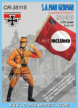 Сборная миниатюра из смолы CR 35115 Штурмовик С.А. - Штурмовые отряды N.S.D.A.P, (1:35) Corsar Rex (CR-35115) (CR-35115)