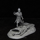 Сборная миниатюра из смолы Республиканский римский легионер и поверженный галл. 54 мм, Altores Studio