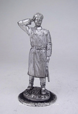Миниатюра из олова 175 РТ Офицер Лейб-гвардии казачьего полка, 54 мм, Ратник - фото