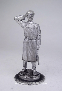 Миниатюра из олова 175 РТ Офицер Лейб-гвардии казачьего полка, 54 мм, Ратник