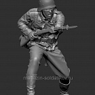 Сборная фигура из смолы Немецкий пехотинец в рукопашном бою. 1941-42г., 1:35, SOGA miniatures (SM 3015) (SM 3015)
