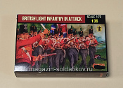 295 British infantry in attack (1/72) Strelets - фото