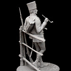 Сборная миниатюра из смолы Рядовой граничарского полка, Австрия 75 мм (1:24) Medieval Forge Miniatures (C-75-121) (C-75-121)